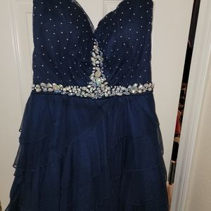 Formal dark blue dress